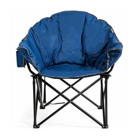 Multiple Applicable Places Portable Outdoor Camping Chair (Color: Navy, Type: Camping Chair)